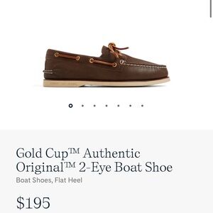 Sperry Gold Cup 2-Eye Boat Shoe - Dark Brown